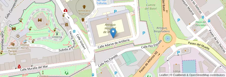 Mapa de ubicacion de Escuela Técnica Superior de Ingeniería Industrial en Испания, Región De Murcia, Región De Murcia, Campo De Cartagena Y Mar Menor, Cartagena.