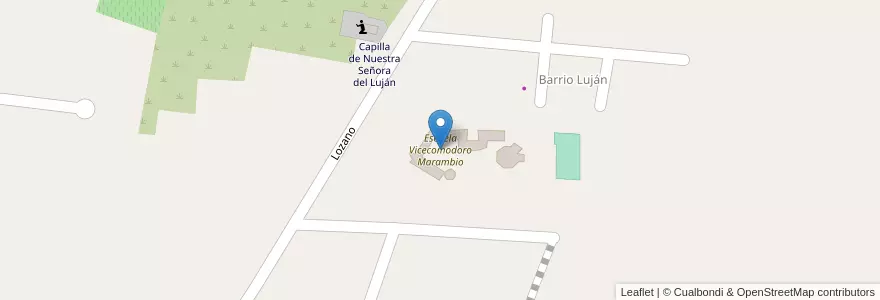 Mapa de ubicacion de Escuela Vicecomodoro Marambio en アルゼンチン, サンフアン州, チリ, Albardón.