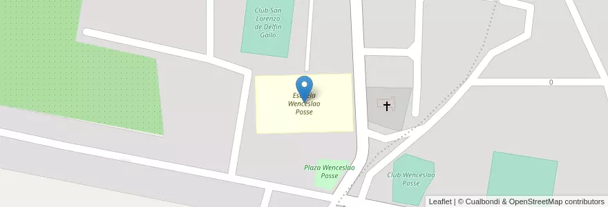 Mapa de ubicacion de Escuela Wenceslao Posse en Argentine, Tucumán, Departamento Cruz Alta, Municipio De Delfín Gallo.