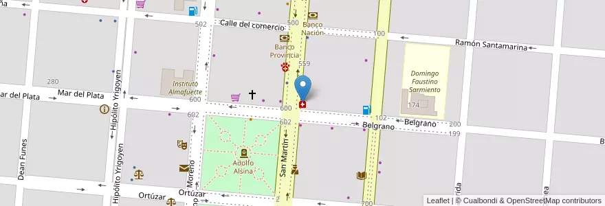 Mapa de ubicacion de Escurra Tirabasi II en Arjantin, Buenos Aires, Partido De Puan, Puan.