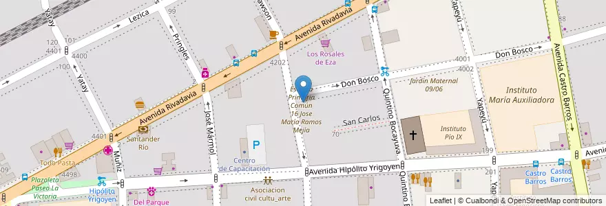 Mapa de ubicacion de ESEA en Danza Mastrazzi Curso Vocacional de Danza y Expresión Corporal Infantil 07, Almagro en Argentina, Ciudad Autónoma De Buenos Aires, Comuna 5, Buenos Aires.