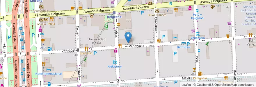 Mapa de ubicacion de ESEA en Danza Mastrazzi Curso Vocacional de Danza y Expresión Corporal Juvenil 08, Montserrat en 아르헨티나, Ciudad Autónoma De Buenos Aires, Comuna 1, 부에노스아이레스.