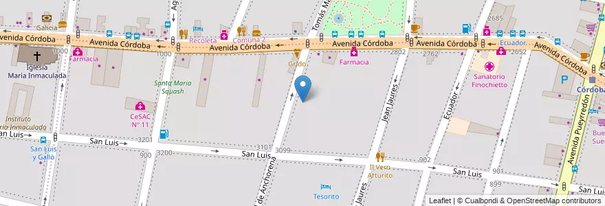 Mapa de ubicacion de ESEA en Danza Ramicone Curso Vocacional de Folklore 02, Balvanera en 阿根廷, Ciudad Autónoma De Buenos Aires, 布宜诺斯艾利斯.