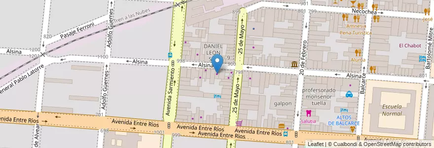 Mapa de ubicacion de ESENCIAS FLORALES DEL MEDITERRANEO en الأرجنتين, Salta, Capital, Municipio De Salta, Salta.