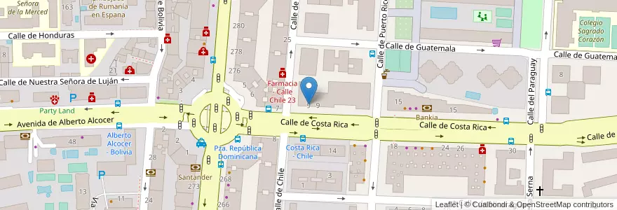Mapa de ubicacion de ESERP Madrid Business School en Spanien, Autonome Gemeinschaft Madrid, Autonome Gemeinschaft Madrid, Área Metropolitana De Madrid Y Corredor Del Henares, Madrid.