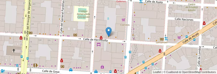 Mapa de ubicacion de Esmirna Kebab en Spagna, Comunidad De Madrid, Comunidad De Madrid, Área Metropolitana De Madrid Y Corredor Del Henares, Madrid.