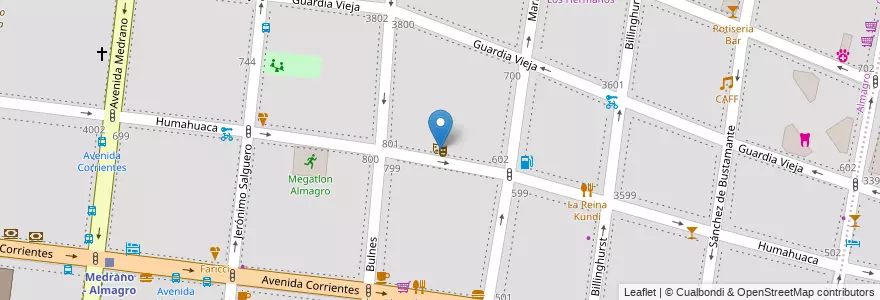 Mapa de ubicacion de Espacio Callejón, Almagro en Argentine, Ciudad Autónoma De Buenos Aires, Comuna 5, Buenos Aires.