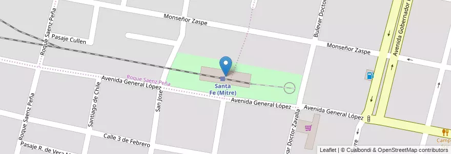 Mapa de ubicacion de Espacio Cultural "El Birri" en الأرجنتين, سانتا في, إدارة العاصمة, سانتا في العاصمة, سانتا في.
