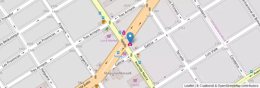 Mapa de ubicacion de Espacio de Salud Integral, Villa Santa Rita en Argentinien, Ciudad Autónoma De Buenos Aires, Buenos Aires.