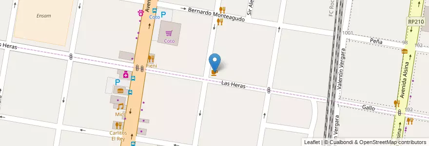 Mapa de ubicacion de Espacio Las Heras en Аргентина, Буэнос-Айрес, Partido De Lomas De Zamora, Lomas De Zamora, Banfield.