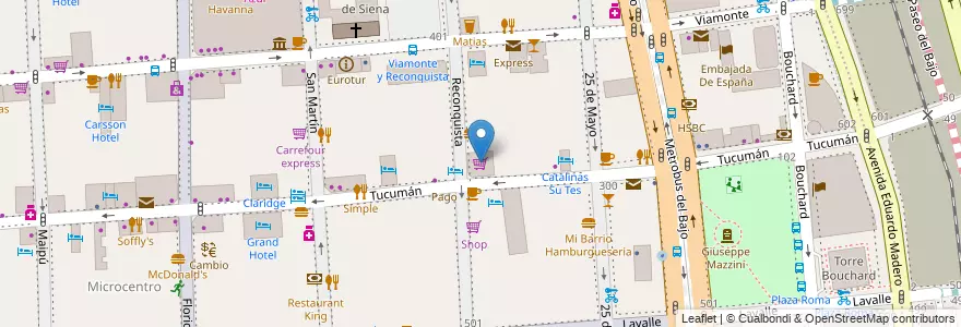 Mapa de ubicacion de Espacio, San Nicolas en Argentina, Autonomous City Of Buenos Aires, Comuna 1, Autonomous City Of Buenos Aires.