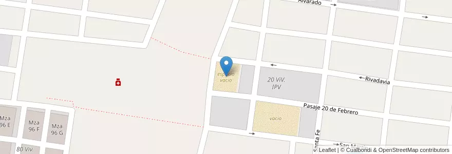 Mapa de ubicacion de espacio vacio en アルゼンチン, サルタ州, Cafayate, Municipio De Cafayate.