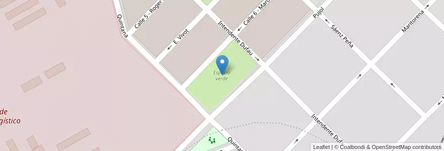 Mapa de ubicacion de Espacio verde en Argentina, Buenos Aires, Partido De Tandil, Tandil.