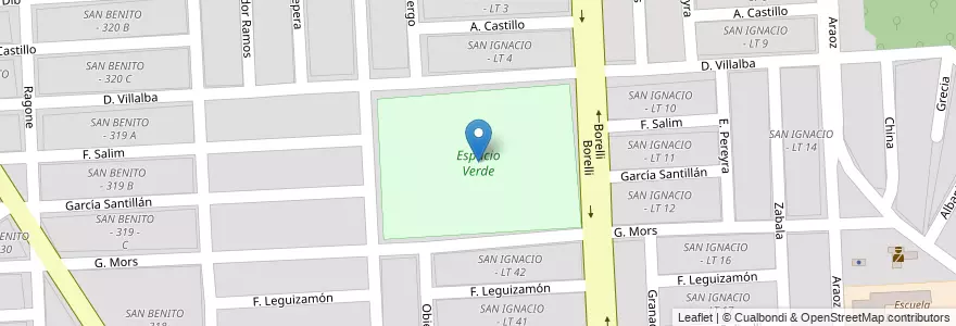 Mapa de ubicacion de Espacio Verde en Argentinien, Salta, Capital, Municipio De Salta, Salta.