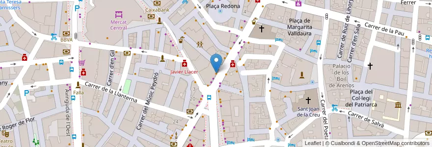Mapa de ubicacion de es.paella en اسپانیا, Comunitat Valenciana, València / Valencia, Comarca De València, València.