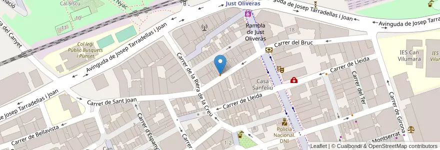 Mapa de ubicacion de Espai Brotes en 西班牙, Catalunya, Barcelona, Barcelonès, L'Hospitalet De Llobregat.