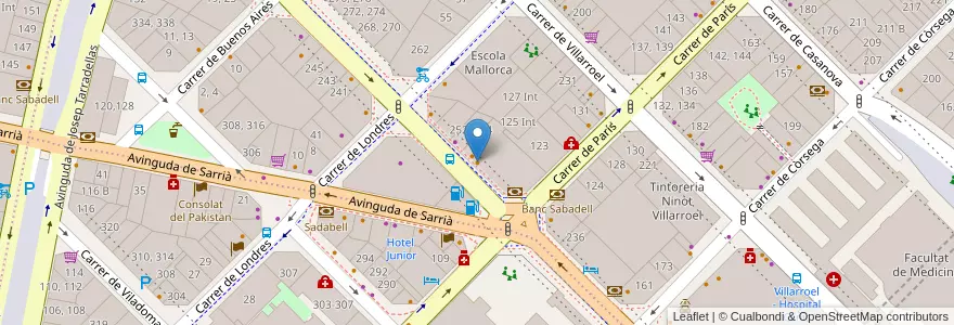 Mapa de ubicacion de Espaiamic en スペイン, カタルーニャ州, Barcelona, バルサルネス, Barcelona.