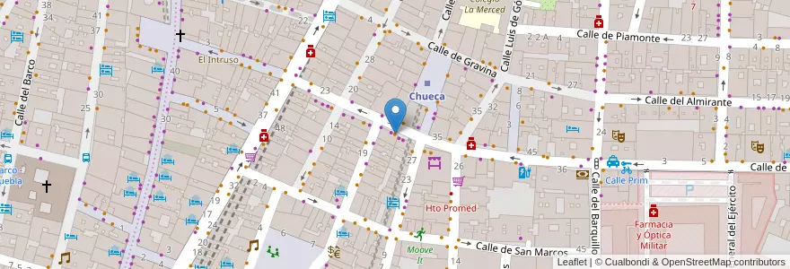 Mapa de ubicacion de Espigas & Migas en Spanien, Autonome Gemeinschaft Madrid, Autonome Gemeinschaft Madrid, Área Metropolitana De Madrid Y Corredor Del Henares, Madrid.