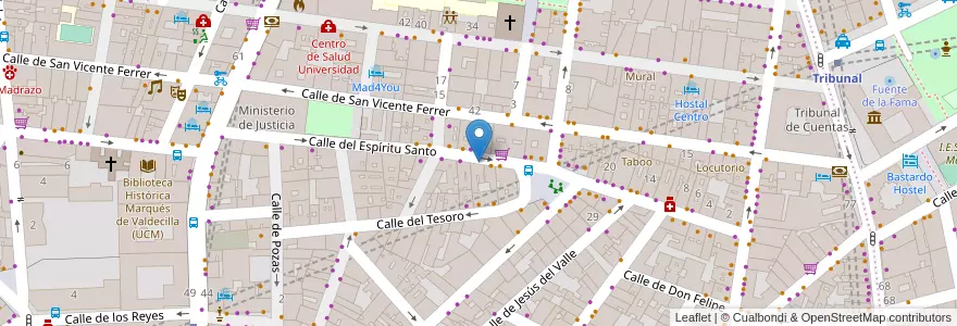 Mapa de ubicacion de Espíritu 23 en Spain, Community Of Madrid, Community Of Madrid, Área Metropolitana De Madrid Y Corredor Del Henares, Madrid.