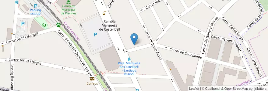 Mapa de ubicacion de Esplai Sant Llorenç en スペイン, カタルーニャ州, Barcelona, Baix Llobregat.