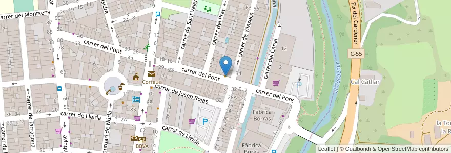 Mapa de ubicacion de Esportiu en Espagne, Catalogne, Barcelone, Bages, Sant Joan De Vilatorrada.