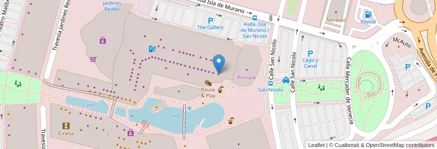Mapa de ubicacion de Espresso en スペイン, アラゴン州, サラゴサ, Zaragoza, サラゴサ.