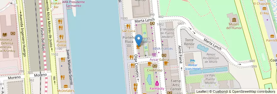 Mapa de ubicacion de Espresso House, Puerto Madero en آرژانتین, Ciudad Autónoma De Buenos Aires, Comuna 1, Buenos Aires.