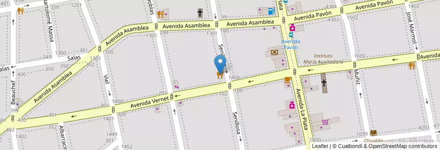 Mapa de ubicacion de Esquina Vernet, Parque Chacabuco en Arjantin, Ciudad Autónoma De Buenos Aires, Buenos Aires.