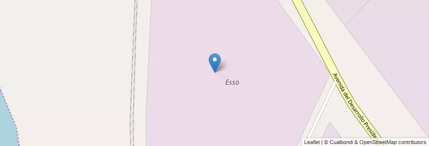 Mapa de ubicacion de Esso en Argentina, Ingeniero White.