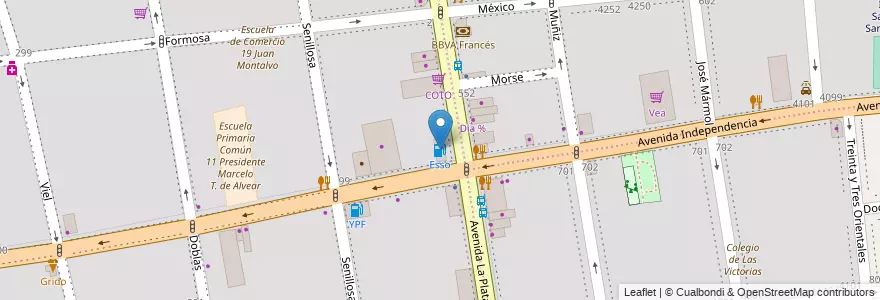 Mapa de ubicacion de Esso, Caballito en Аргентина, Буэнос-Айрес, Буэнос-Айрес.