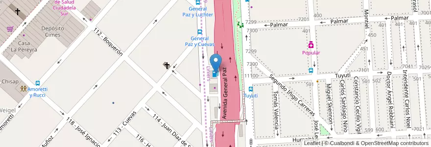 Mapa de ubicacion de Esso, Liniers en Argentinien, Ciudad Autónoma De Buenos Aires, Buenos Aires, Partido De Tres De Febrero.
