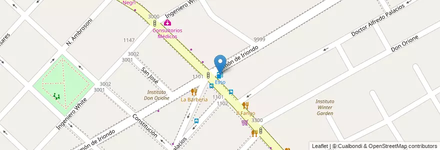 Mapa de ubicacion de Esso en Arjantin, Buenos Aires, Partido De San Fernando, Victoria.