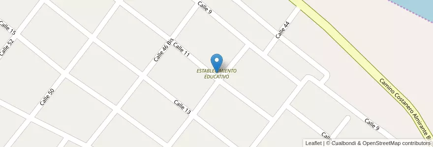 Mapa de ubicacion de ESTABLECIMIENTO EDUCATIVO en アルゼンチン, ブエノスアイレス州, Partido De Ensenada.