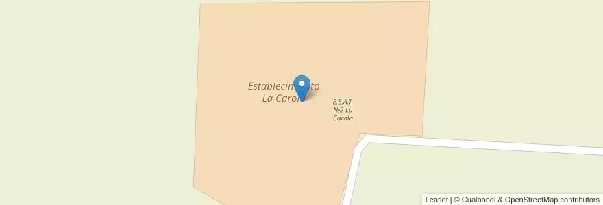 Mapa de ubicacion de Establecimiento La Carola en 阿根廷, 恩特雷里奥斯省, Departamento Nogoyá, Nogoyá, Distrito Algarrobitos.