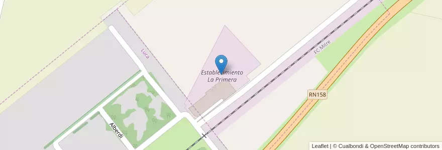 Mapa de ubicacion de Establecimiento La Primera en 阿根廷, Córdoba, Departamento General San Martín, Pedanía Chazón, Comuna De Luca.