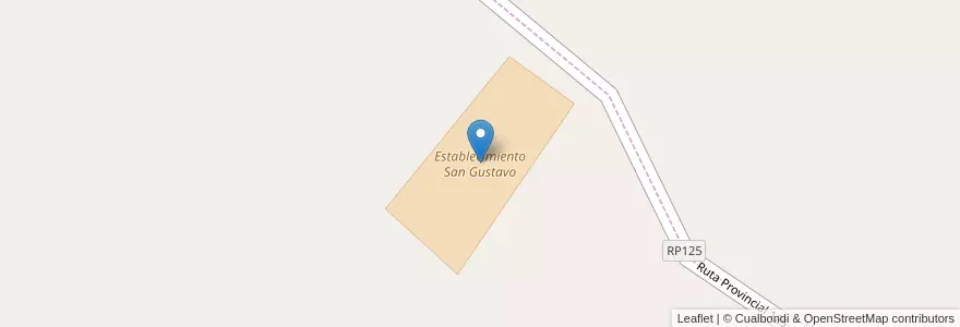 Mapa de ubicacion de Establecimiento San Gustavo en アルゼンチン, コリエンテス州, Departamento Goya, Municipio De San Isidro, Municipio De Goya.