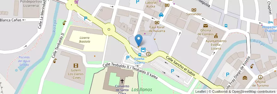 Mapa de ubicacion de Estacion en Spanje, Navarra - Nafarroa, Navarra - Nafarroa, Estella/Lizarra.