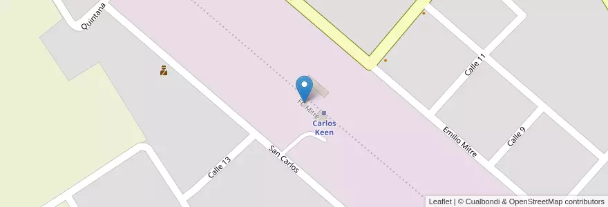 Mapa de ubicacion de Estación Carlos Keen en Аргентина, Буэнос-Айрес, Partido De Luján, Carlos Keen.