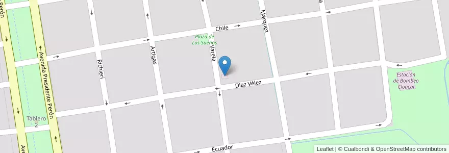 Mapa de ubicacion de Estaciòn de Bombeo Cloacal en Argentinië, Buenos Aires, Partido De Chascomús, Chascomús.
