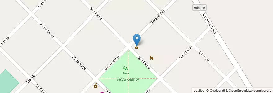 Mapa de ubicacion de Estacion de Policia de General Mansilla en الأرجنتين, بوينس آيرس, Partido De Magdalena, General Mansilla.