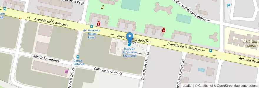 Mapa de ubicacion de Estación de Servicio Diamond en 스페인, Comunidad De Madrid, Comunidad De Madrid, Área Metropolitana De Madrid Y Corredor Del Henares, 마드리드.