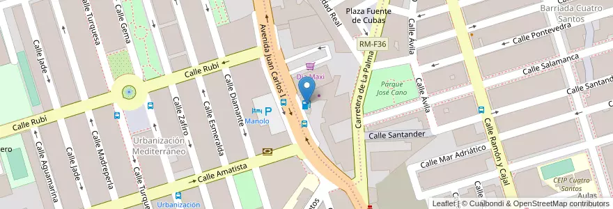 Mapa de ubicacion de Estación de Servicio Sojigar en 스페인, Región De Murcia, Región De Murcia, Campo De Cartagena Y Mar Menor, Cartagena.