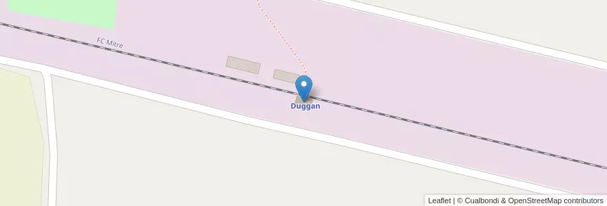 Mapa de ubicacion de Estación Duggan en الأرجنتين, بوينس آيرس, Partido De San Antonio De Areco.