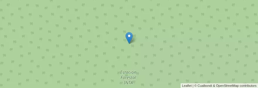 Mapa de ubicacion de Estación Forestal INTA en Argentina, Buenos Aires, Partido De Veinticinco De Mayo.