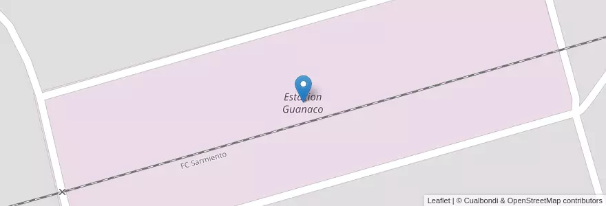 Mapa de ubicacion de Estacion Guanaco en 阿根廷, 布宜诺斯艾利斯省, Partido De Pehuajó, Guanaco.