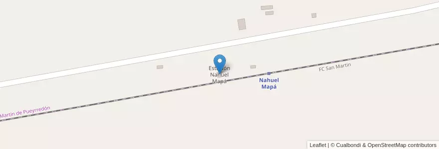 Mapa de ubicacion de Estación Nahuel Mapá en آرژانتین, San Luis, Gobernador Dupuy.