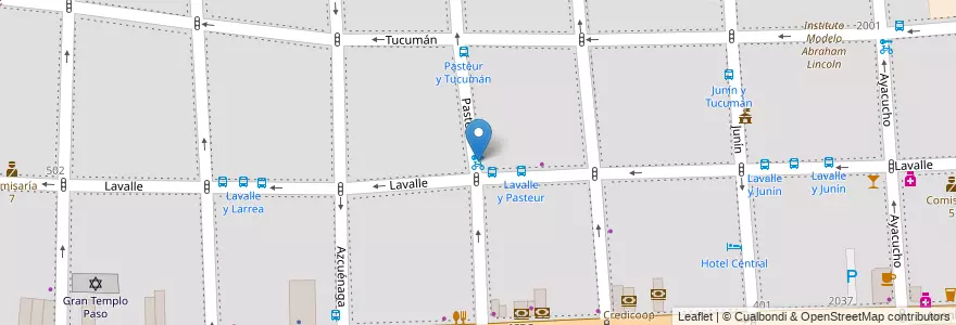Mapa de ubicacion de Estación Pasteur, Balvanera en Argentinien, Ciudad Autónoma De Buenos Aires, Comuna 3, Buenos Aires.