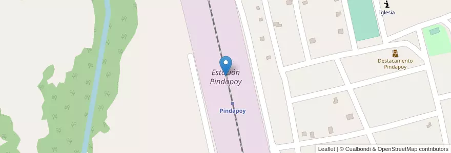 Mapa de ubicacion de Estación Pindapoy en Argentinien, Misiones, Departamento Apóstoles, Municipio De San José.