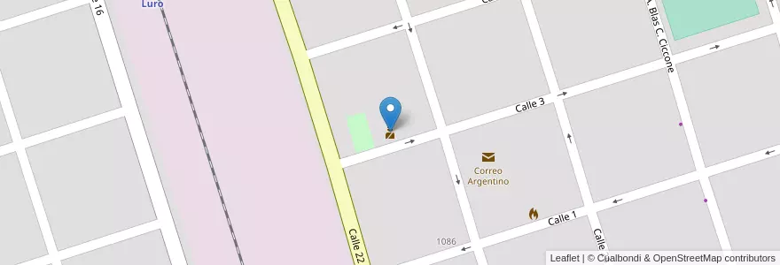 Mapa de ubicacion de Estación Policía Comunal Villarino 2° en الأرجنتين, بوينس آيرس, Partido De Villarino, Pedro Luro.