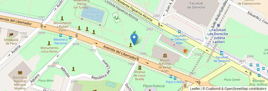 Mapa de ubicacion de Estación Saludable, Recoleta en آرژانتین, Ciudad Autónoma De Buenos Aires, Comuna 2, Buenos Aires.